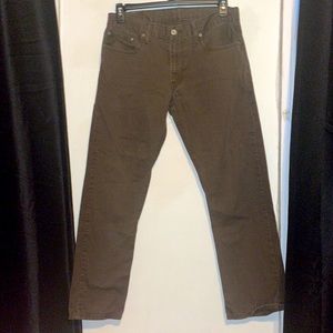Levi’s Mens 514s brown jeans